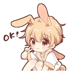 Зайчик-кун Telegram sticker pack