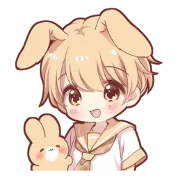 Зайчик-кун sticker 2
