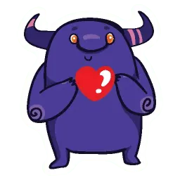 Purple Monster Telegram sticker pack