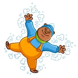 Зимний добрый мишка sticker 11